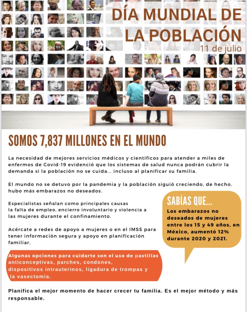 PCemefi's tweet photo. #DíaMundialDeLaPoblación #ConsultoRSE #RS https://t.co/J3UlU2ZupC