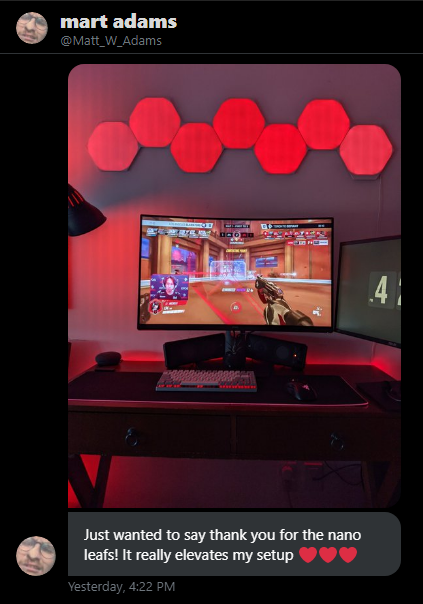 TorontoDefiant's tweet photo. Can we a SHEEEEESH for the winner of our @Nanoleaf giveaway? #RiseTogether

Congrats again @Matt_W_Adams! https://t.co/St9CMDYcgU