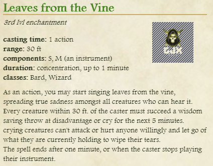GJX_JINX's tweet photo. Did I ever share this one before?
It's something I made for one of the games I play in for an NPC we met.
Would you use something like this in your games?
#DnD #dndspell #ttrpg #AvatarTheLastAirbender https://t.co/toOLGW1TAT