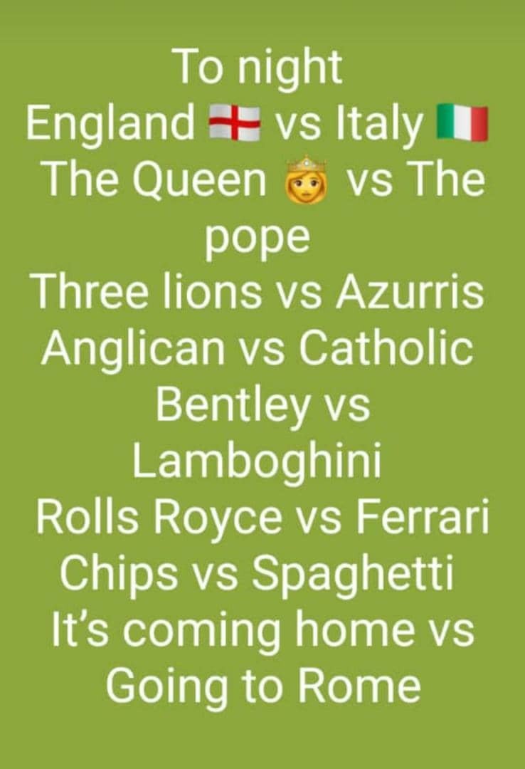 acefestus's tweet photo. What would Nigeria vs Ghana be like? lol #Euro2020Final  @Gidi_Traffic https://t.co/kzjiuUwCuN