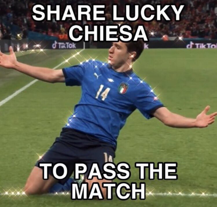 Chiesa facci sognare e fai un goal in questi quattro minuti di recupero #Euro2020Final #ItaliaInghilterra
