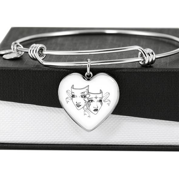 JEsquireCreate's tweet photo. Drama Mask Heart - Adjustable Luxury Bangle
https://t.co/ehHvV0cY3v #theatre #comedytragedy #bracelet #dramamask https://t.co/92zZosFvxy