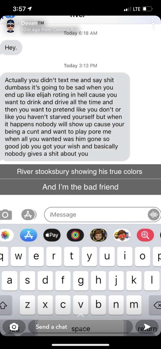 haunsolo69's tweet photo. I’ve heard it was River then supposedly it was his fat corn fed chicken shit fucking cunt of a girlfriend. Either way which ever one that send this is a piece of shit in my eyes. https://t.co/JeHtWCtSQ1