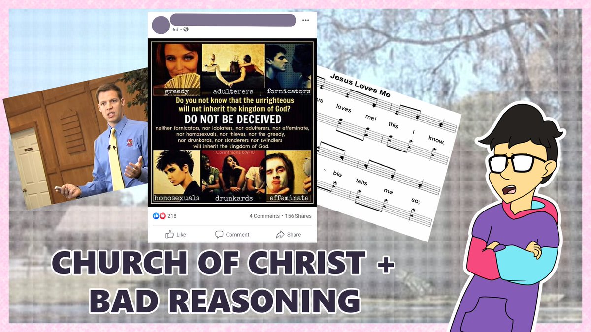 pipdrawsnstuff's tweet photo. NEW PIPER TALKS N STUFF VIDEO UP!!

Fair warning: does contain cheesy acapella hymns and... Kyle Butt. (Oh I'll do a video about him and Apologetics Press one of these days 😑)

#exchristian #exchurchofchrist #excoc #churchofchrist #deconverted 

https://t.co/1Tf55wAfYc https://t.co/9ohxWFrkyT
