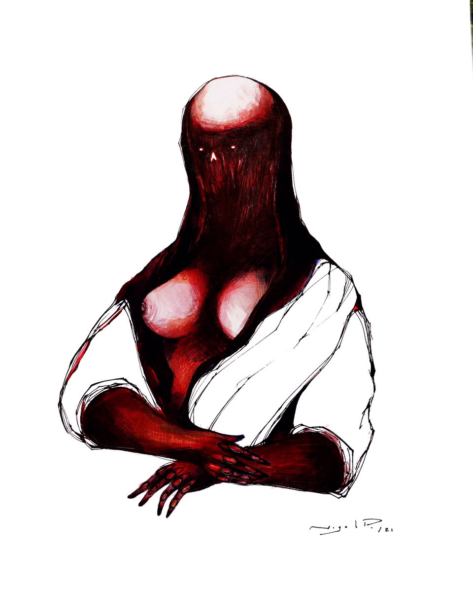 nigelpalacios1's tweet image. Y si les hago un pequeño spoiler? 
Instagram: @nigelpalacios 
#art #creppyart #arte #drawing #TwitterArt #pintura #draw #horrorart