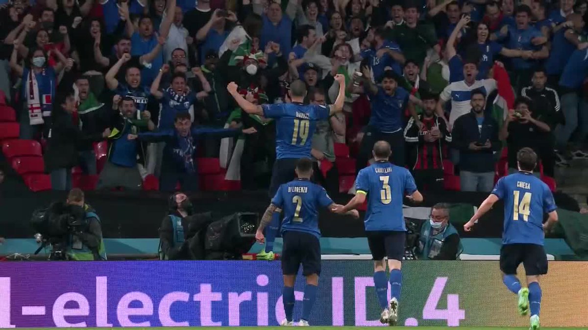 SportsCenter's tweet photo. ITALY ARE LEVEL! 🚨

Leonardo Bonucci puts the rebound home to make it 1-1! 

#EURO2020 #ITA https://t.co/TATRtWNhcZ