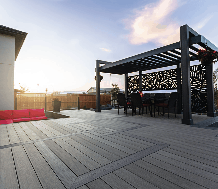 This beautiful project was created with the homeowner’s goal of using unique inlays, a sunken living area with a pergola and privacy wall. The experts at Prelude Decks and Fences created a 3D design that the homeowners fell in love with.

canadianhometrends.com/love-your-home…