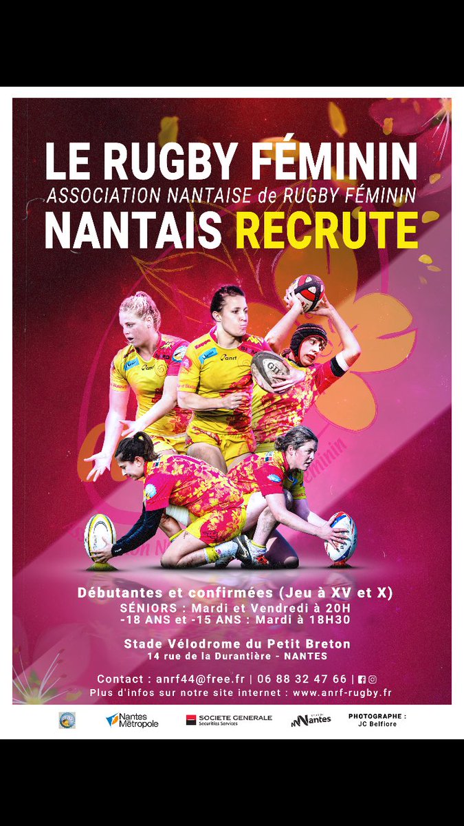 AnrfRugby's tweet photo. Envie de jouer au rugby ? L’@AnrfRugby t’accueille les bras ouverts 🏉
N’hésite pas à partager ! https://t.co/XvaNELFTn1