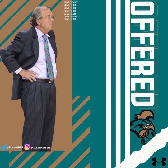 TaelonM's tweet photo. I am beyond blessed and thankful to receive an offer from CoastalCarolina ⚪️⚪️ https://t.co/mThnK9gK1d