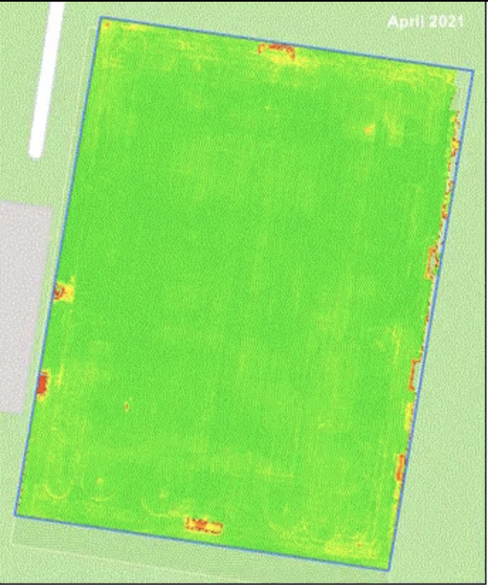 STRI_Australia's tweet photo. These images show the change in NDVI values across a one month period. As a result, a decline in NDVI value and turf grass cover can be seen in the goal areas. Please contact SportsTurf Consultants for more information on our drone services.
#strigroup #striaus #drone #ndvi https://t.co/C2uykKvS5h