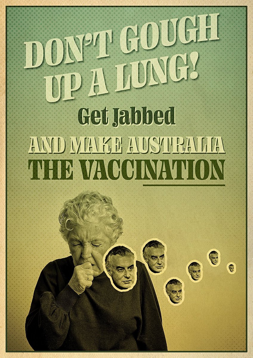 In the absence of sufficiently strong Covid advertising, I’ve taken it upon myself to fashion an ad that speaks mightily to this sporting country, by challenging us to not just be the greatest nation on earth - but to be the Vacci*nation! #COVID19 #COVID19Aus #vaccination #auspol