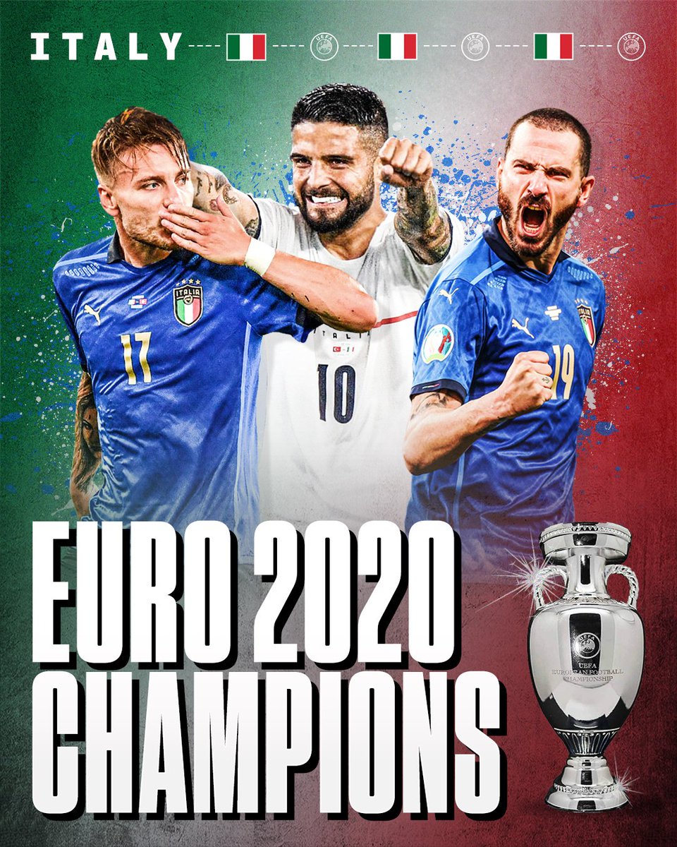 ESPNFC's tweet image. ITALY, EURO 2020 IS YOURS 🇮🇹🏆

THEIR SIXTH MAJOR TOURNAMENT TITLE 😱