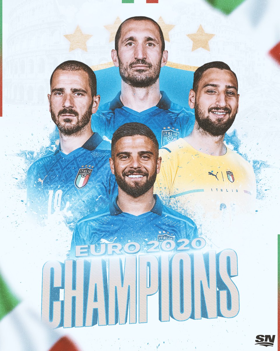 🇮🇹 IT’S COMING…TO ROME 🇮🇹 
 
Italy are European champions for the first time since 1968! 🏆 
 
#EURO2020 | #ITA