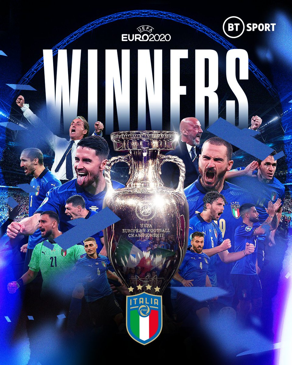 Congratulations to Italy, #Euro2020 winners 🏆🇮🇹