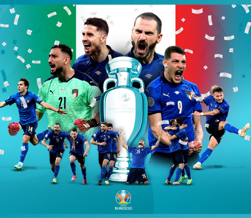 Itália é a campeã da Europa 🔥 #EURO2020