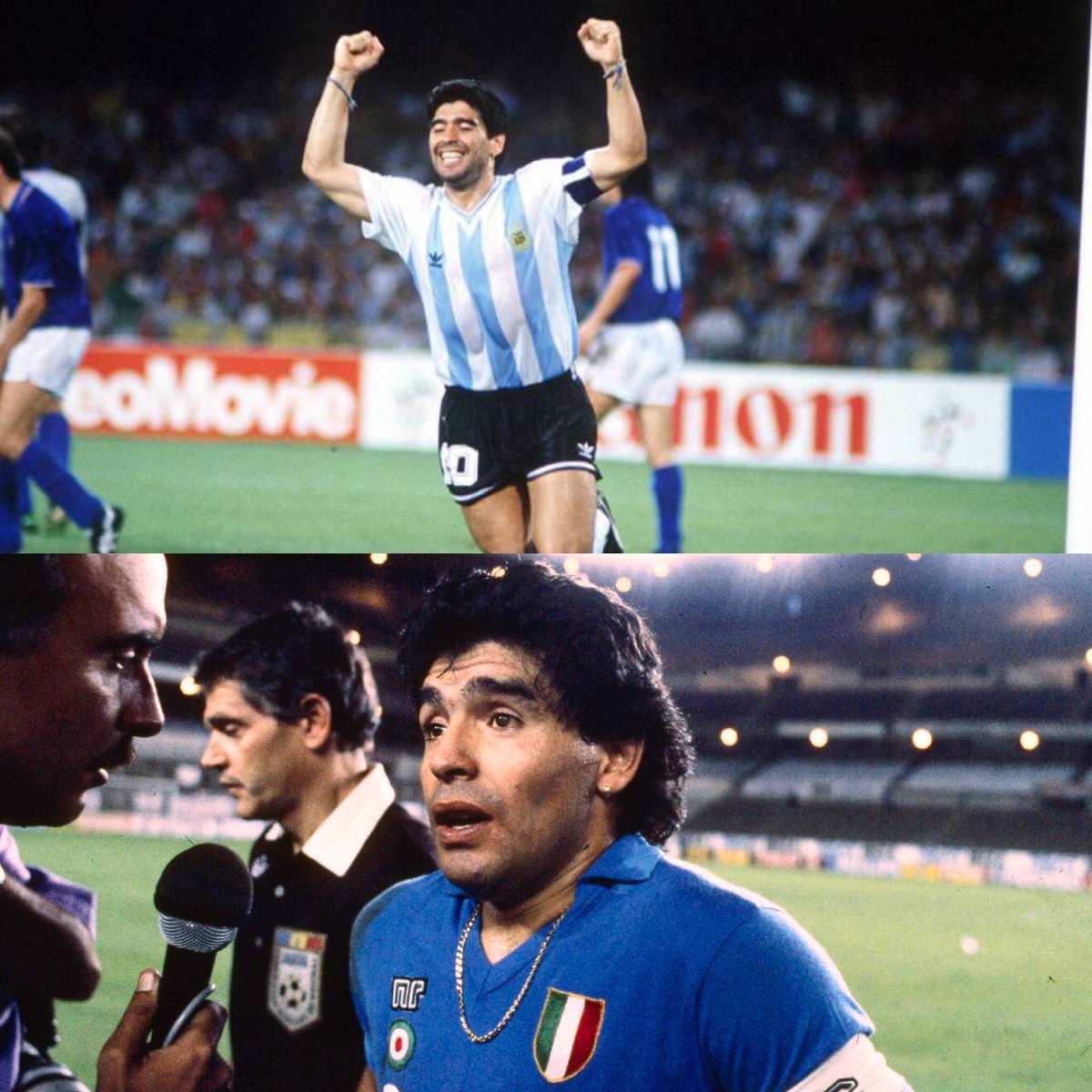 Lo que él hubiera querido ni más ni menos 🇦🇷 🇮🇹 #maradona