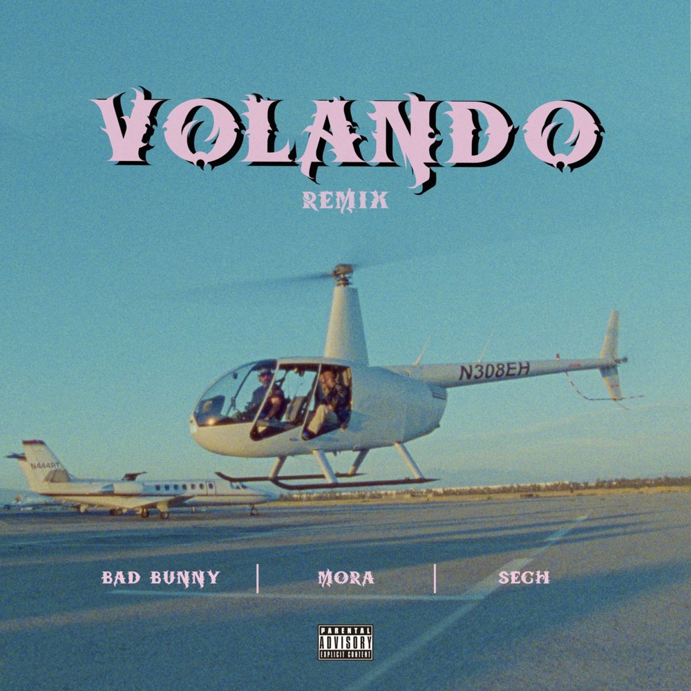 Mora x Bad Bunny x Sech - “Volando Remix” out now🇨🇺
Prod. by Lou Xtwo, Benjamin Lasnier &amp; Sky Rompiendo