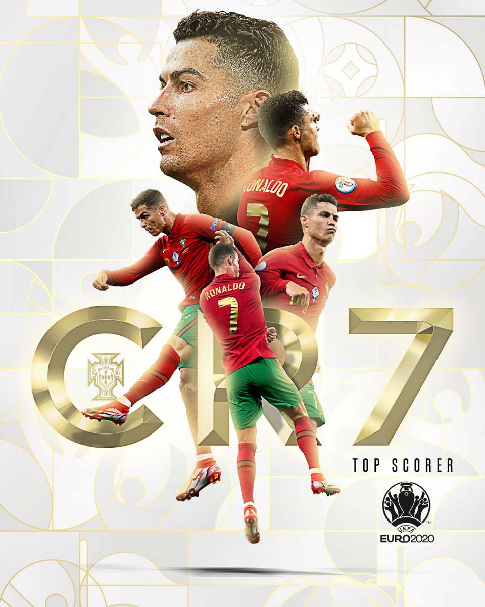 selecaoportugal's tweet image. ⚽⚽⚽⚽⚽ 𝘨𝘰𝘭𝘰𝘴, ☝️ 𝘢𝘴𝘴𝘪𝘴𝘵ê𝘯𝘤𝘪𝘢 ↠ mais um prémio! 🏅

@Cristiano é o 𝐌𝐞𝐥𝐡𝐨𝐫 𝐌𝐚𝐫𝐜𝐚𝐝𝐨𝐫 do #Euro2020!