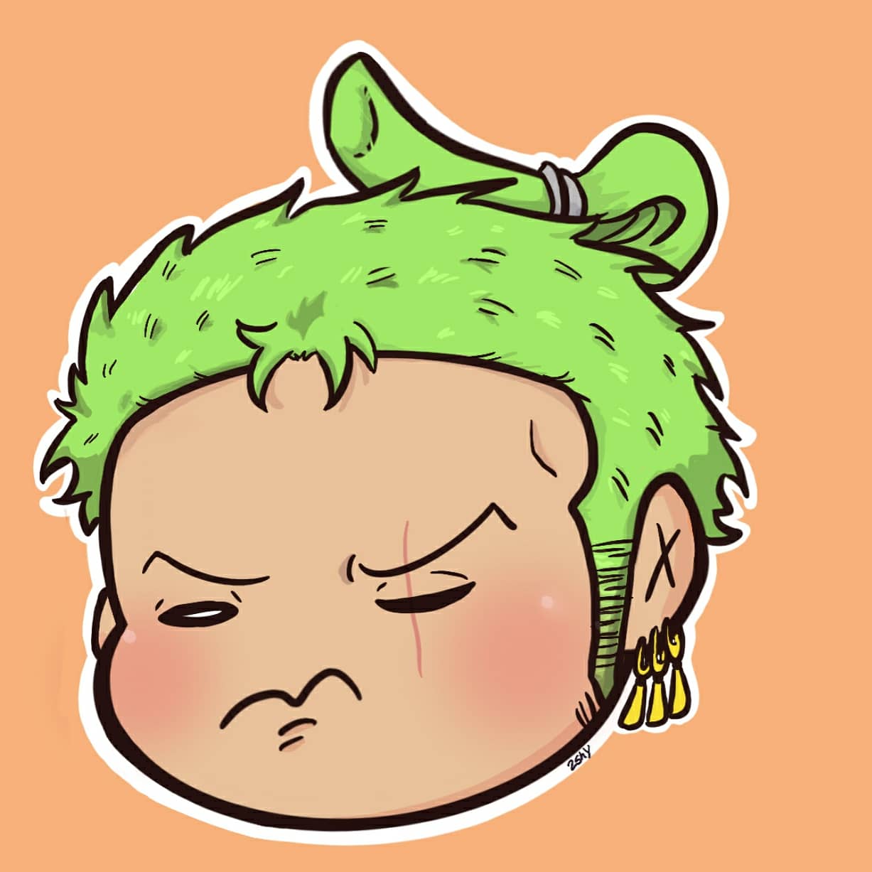 Chibi Wano Zoro | Sticker