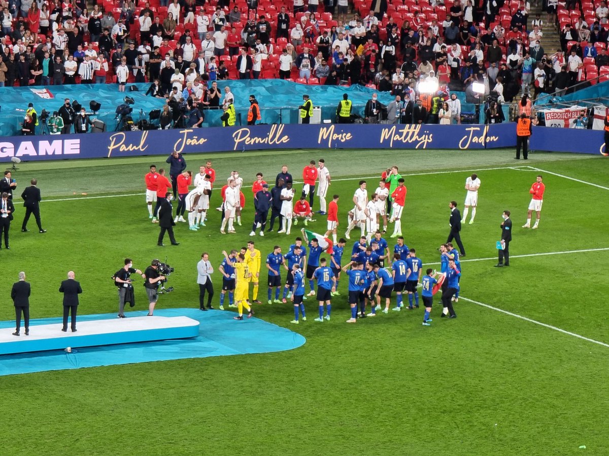 LiborSecka's tweet photo. In gran #EURO2020 finale @Vivo_Azzurro conquered #Wembley. Auguri ragazzi! Siete bravi. Full respect to great @England. https://t.co/Ov0w2iWnbs