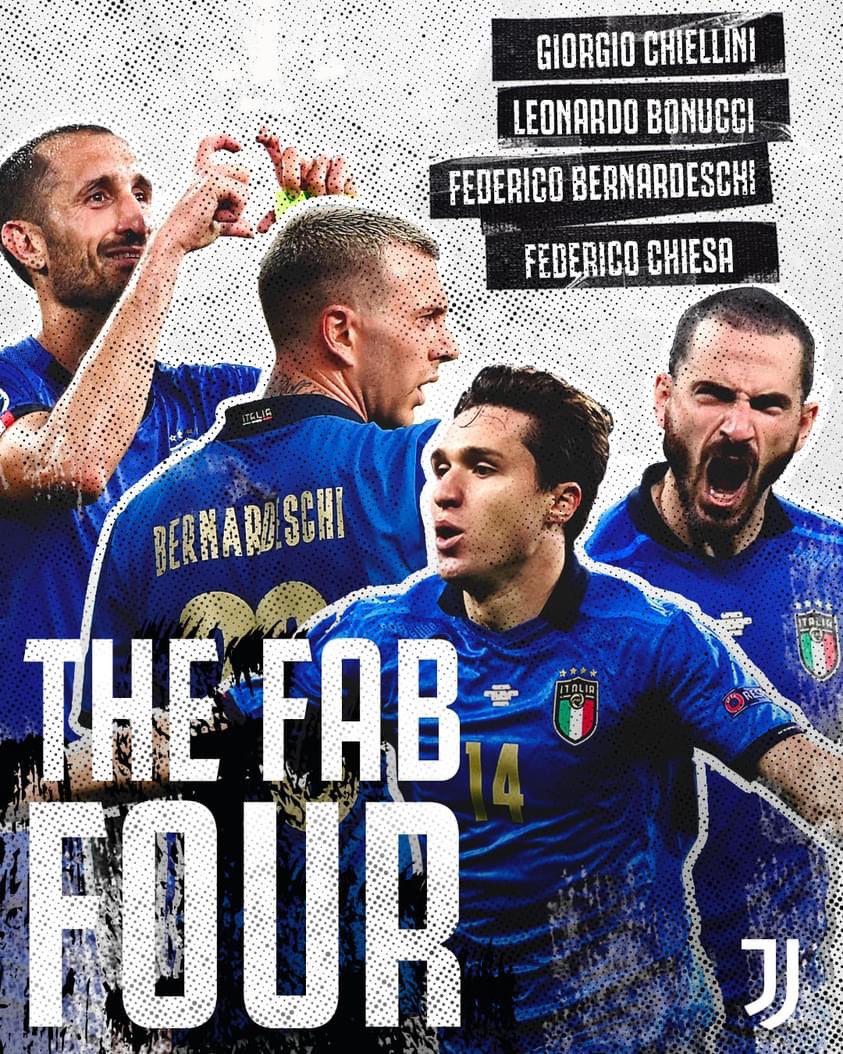 JAcademySA's tweet photo. Complimenti agli Azzurri e ai nostri giocatori della Juventus! 🇮🇹

Congratulations to the Azzuri and our Juventus players! 🇮🇹

#EURO2020 #ForzaJuve https://t.co/SZZEdQdRdq