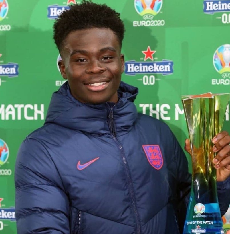 Ready to fight anyone slagging off my boy Saka. The kid is 19! 
Love you Sako ♥️