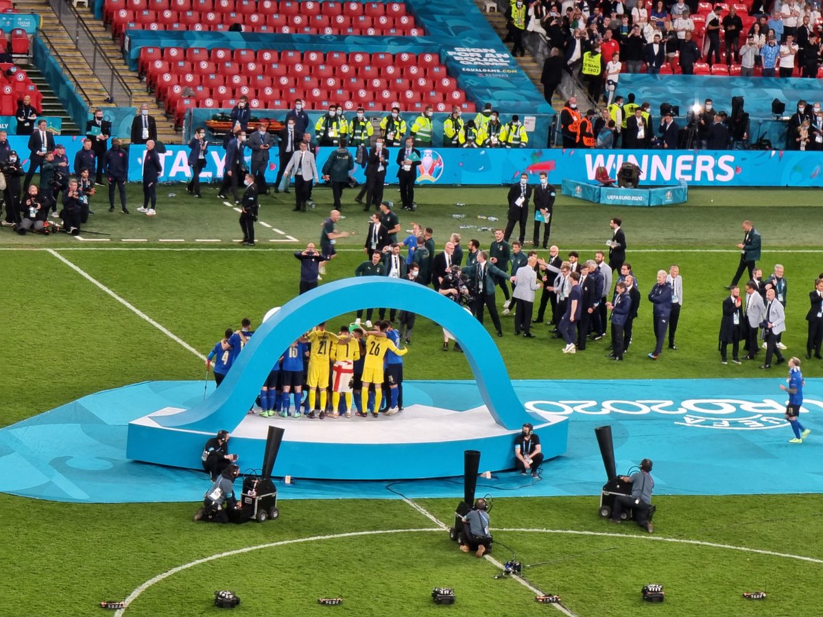 LiborSecka's tweet photo. In gran #EURO2020 finale @Vivo_Azzurro conquered #Wembley. Auguri ragazzi! Siete bravi. Full respect to great @England. https://t.co/Ov0w2iWnbs