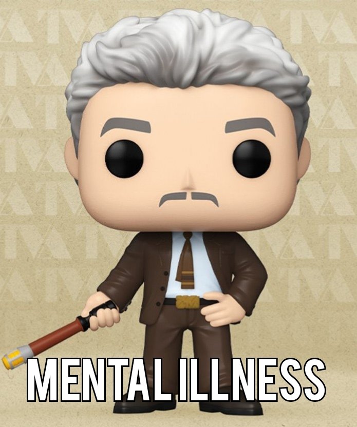 FunkoMobiusWoTD's tweet photo. funko mobius word of the day: mental illness https://t.co/NqN2k7uRez