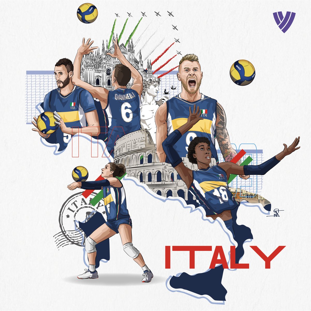 Volleyball World On Twitter Tokyopostcards Italy Italy Will Rely On 2 Of Their Scoring Machines The Men S Side Has Ivan Zaytsev Paola Egonu For The Women S The Women S Team As