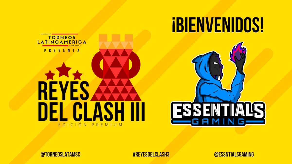 🔵BIENVENIDOS ESSENTIALS🔵

<a href="/EssntialsGaming/">Essentials Gaming</a> es el tercer equipo confirmado que debutará en #ReyesDelClash3. Otro equipo mexicano que quiere traer de vuelta el titulo 🇲🇽

Mucha suerte Essentials 💪

📋 7/48
