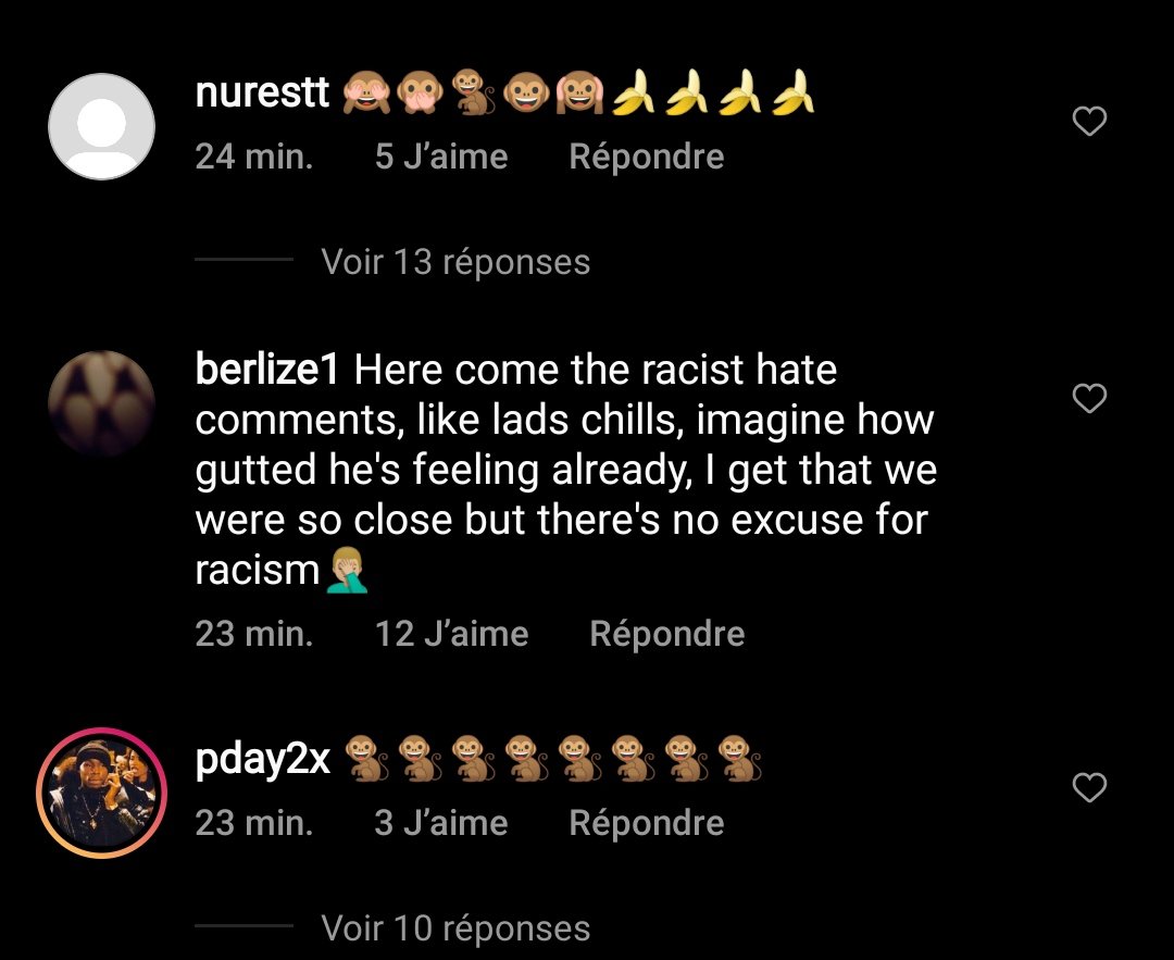 ArsenalSZN77's tweet photo. Marcus Rashford's Instagram account.

Just disgusting. 

#Euro2020Final #EURO2020 https://t.co/qyKbqJ8EeO