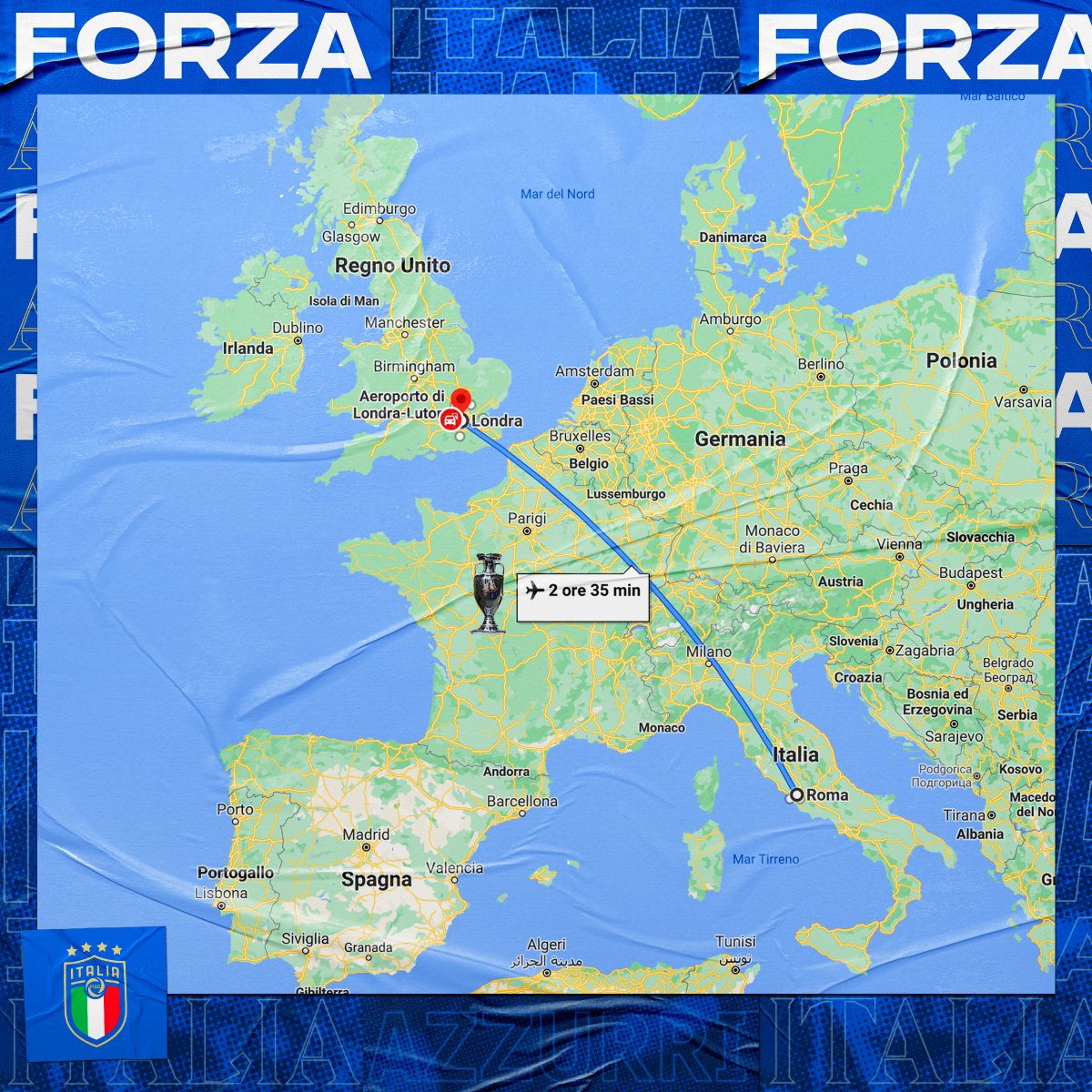 🏆 ✈️ 🇮🇹 

#Euro2020