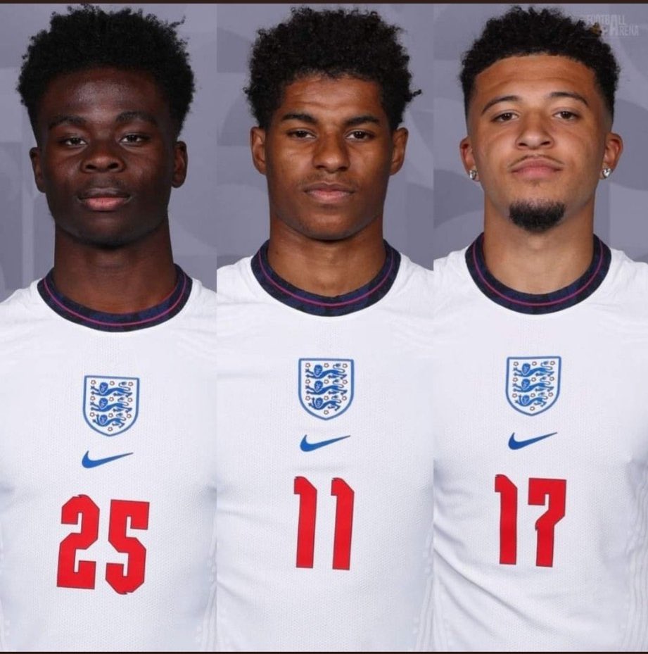 Support for all three 👏👏👏👏

Football mistakes happen. They don’t deserve any hate on them as human beings.