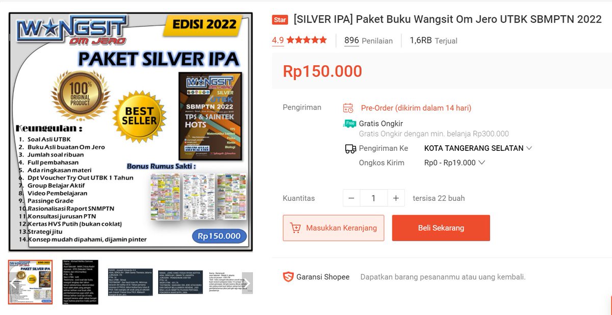 hi_naziella's tweet photo. -Giveaway Buku UTBK Wangsit-
Hai! Buat ambiverse'22, aku mau giveaway buku UTBK wangsit soshum/saintek 2022 . Buku nya bakal lgsg aku beliin dr shopee dan gratis ongkir. Cukup tulis aja domisili sm alasan km mau buku ini ya! Jangan lupa retweet/like ya siapa tau ada yg butuh🥰 https://t.co/8YiSBXeXsT