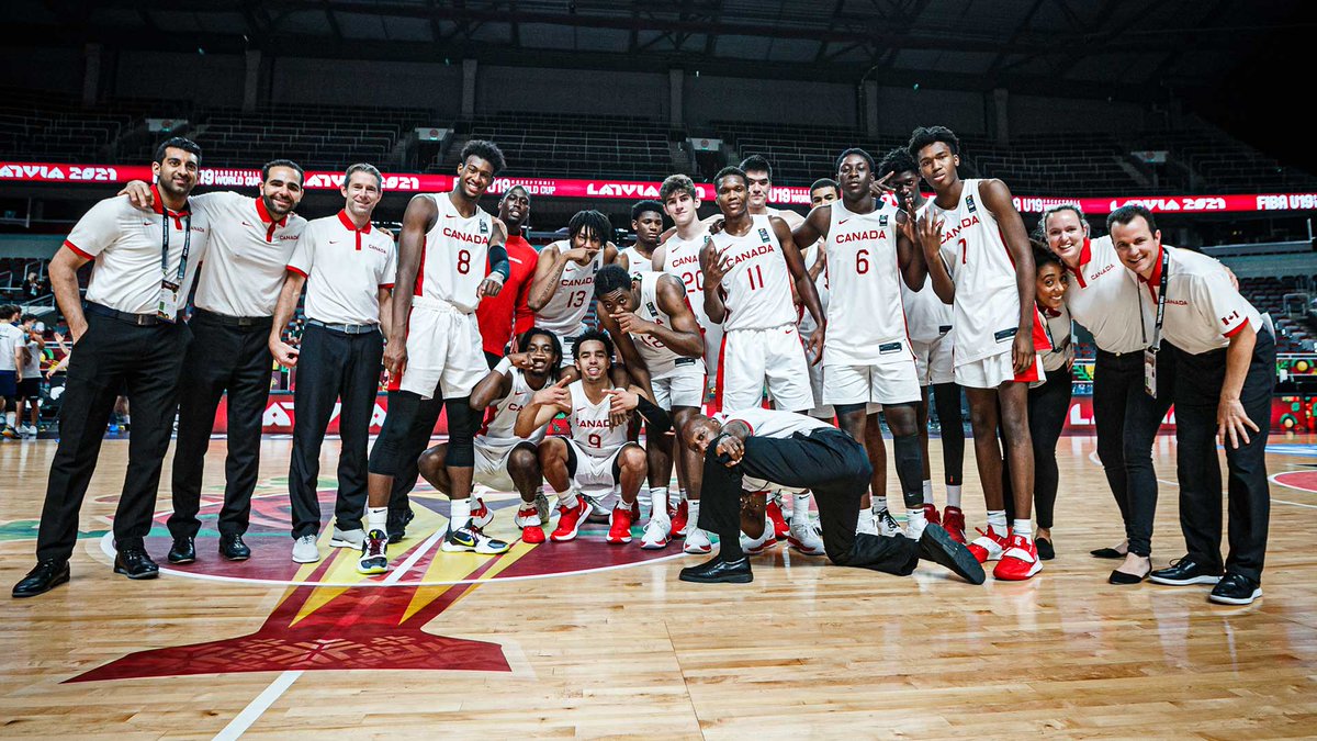 Joe_NPH's tweet photo. Canada's U19 squad returns home with the Bronze.

What we got to witness was a team loaded with NBA level talent who just couldn't live up to the bar set by the 2017 Gold Medal Team.

In the end, it was fun to see a young, promising group who genuinely enjoyed playing together. https://t.co/wR7rPSyiDw