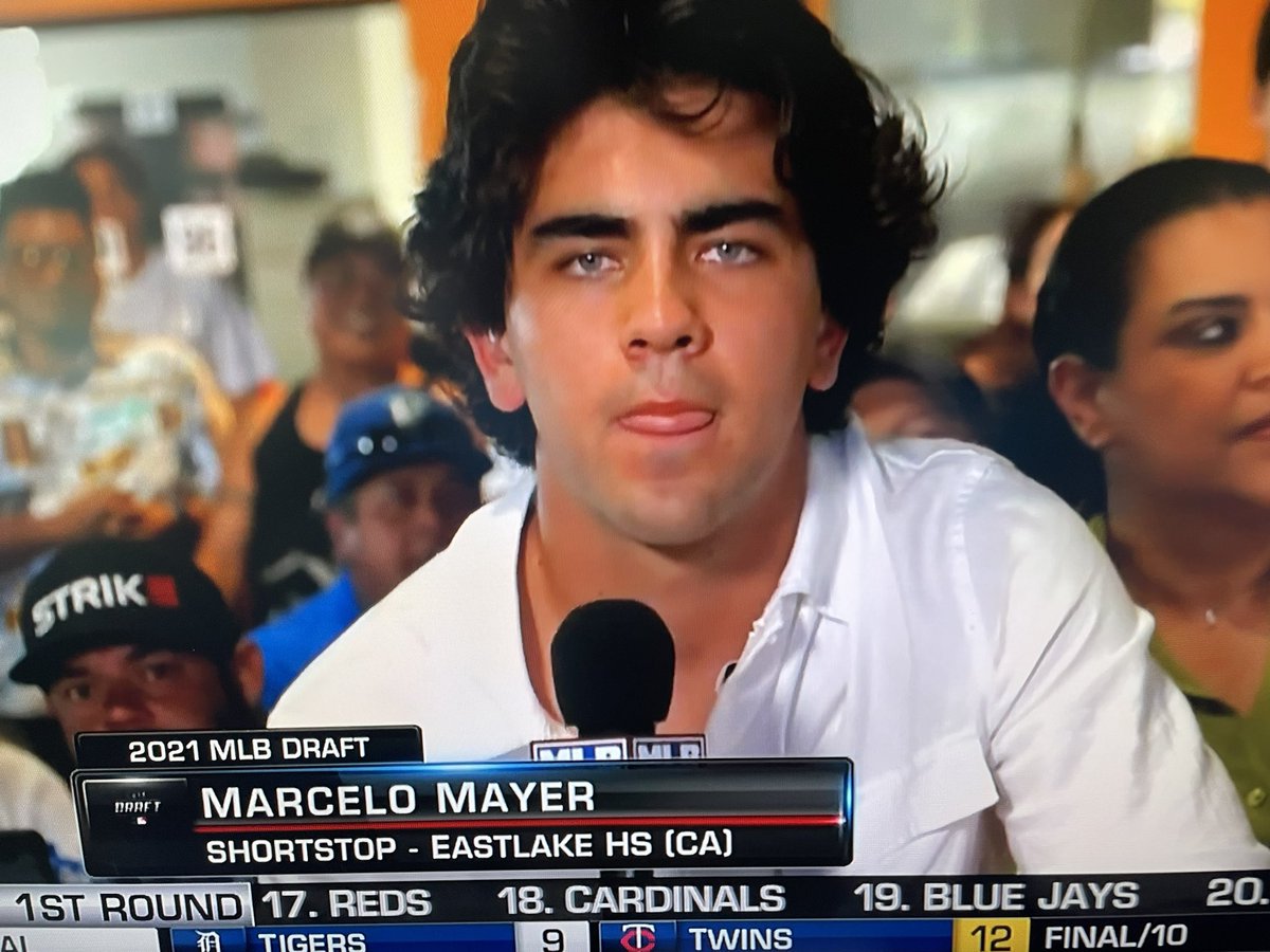 Lookout Landing on X: Potential first overall draft prospect Marcelo Mayer  jumping on the feathered hair trend, we love to see it   / X