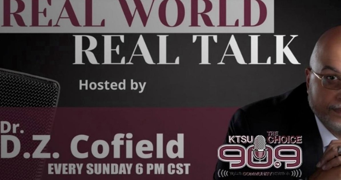 officialKTSU909's tweet photo. #RealWorldRealTalk Hosted By #DZCofield! 🎙 Listen Now! Every Sunday, at 6PM CST. Listen NOW Only on The Choice KTSU 90.9FM! #KTSU #KTSUradio #KTSUstrong #KTSU909 #Music #KTSUMember #publicradio https://t.co/YiiCUuqxmv