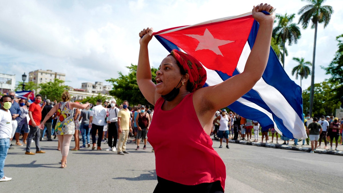 realDailyWire's tweet photo. Massive Protests Erupt In Cuba As Citizens Demand End To Communist Dictatorship: ‘We Want Freedom!’ https://t.co/wUoUEg2LR3 https://t.co/f8aJhG62TW