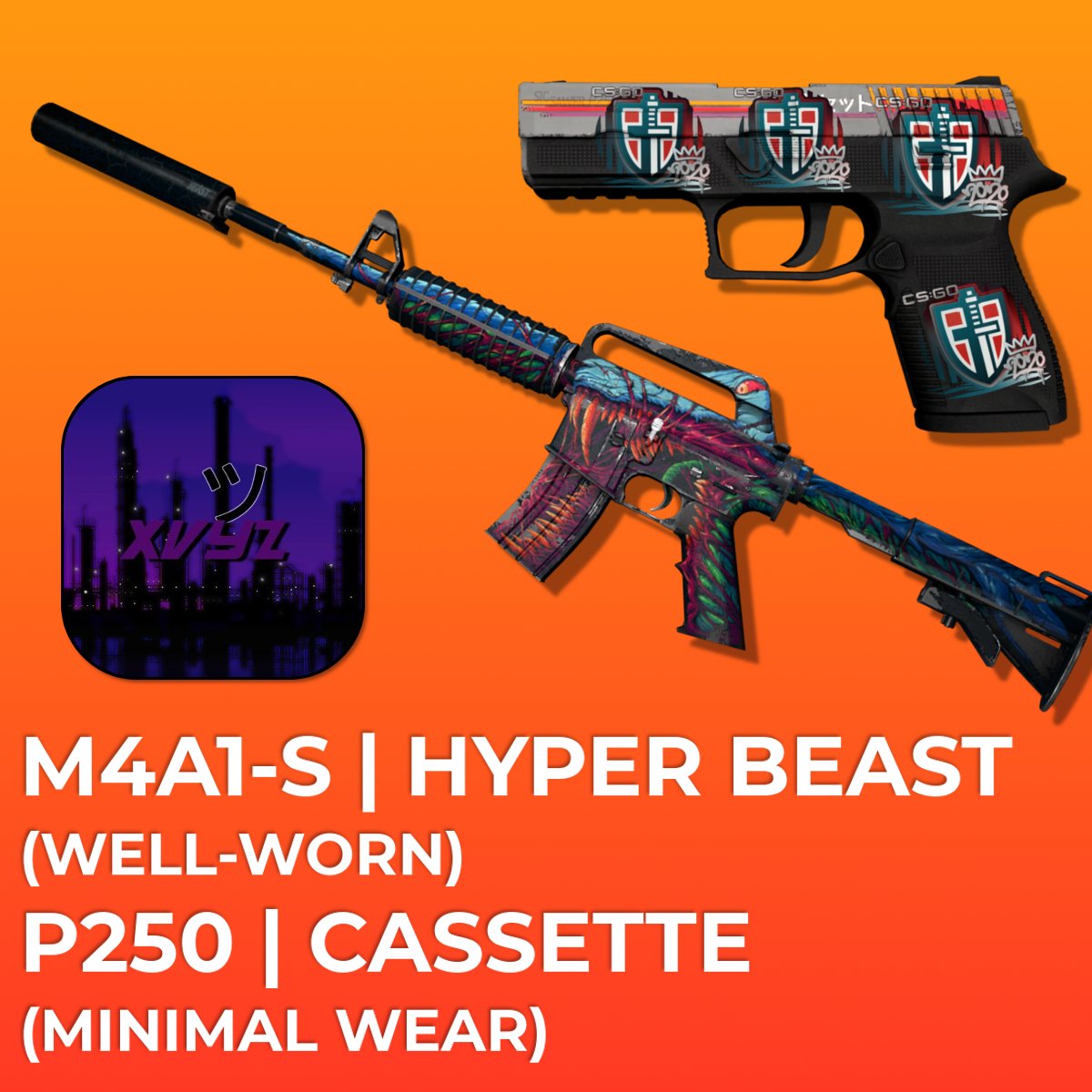 kwaxxi's tweet photo. ⭐ CS:GO Skin Giveaway ⭐

🎁 M4A1-S | Hyper Beast (WW) + P250 | Cassette (MW) 🎁

🔄 Retweet this + Follow @XvyZlol 🔄

⏰ Picking 1 winner in 24 hours ⏰ https://t.co/ksfBRy8fVY