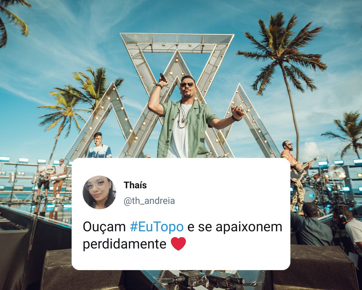sorrisomaroto's tweet photo. Já ouviu #EuTopo hoje? A gente ficou sabendo lendo os comentários de vocês aqui no Twitter que todo dia ela conquista um coração apaixonado diferente, confere?! 🤪🖤
https://t.co/rRoMmMZPPE https://t.co/FbcOUjTqb8