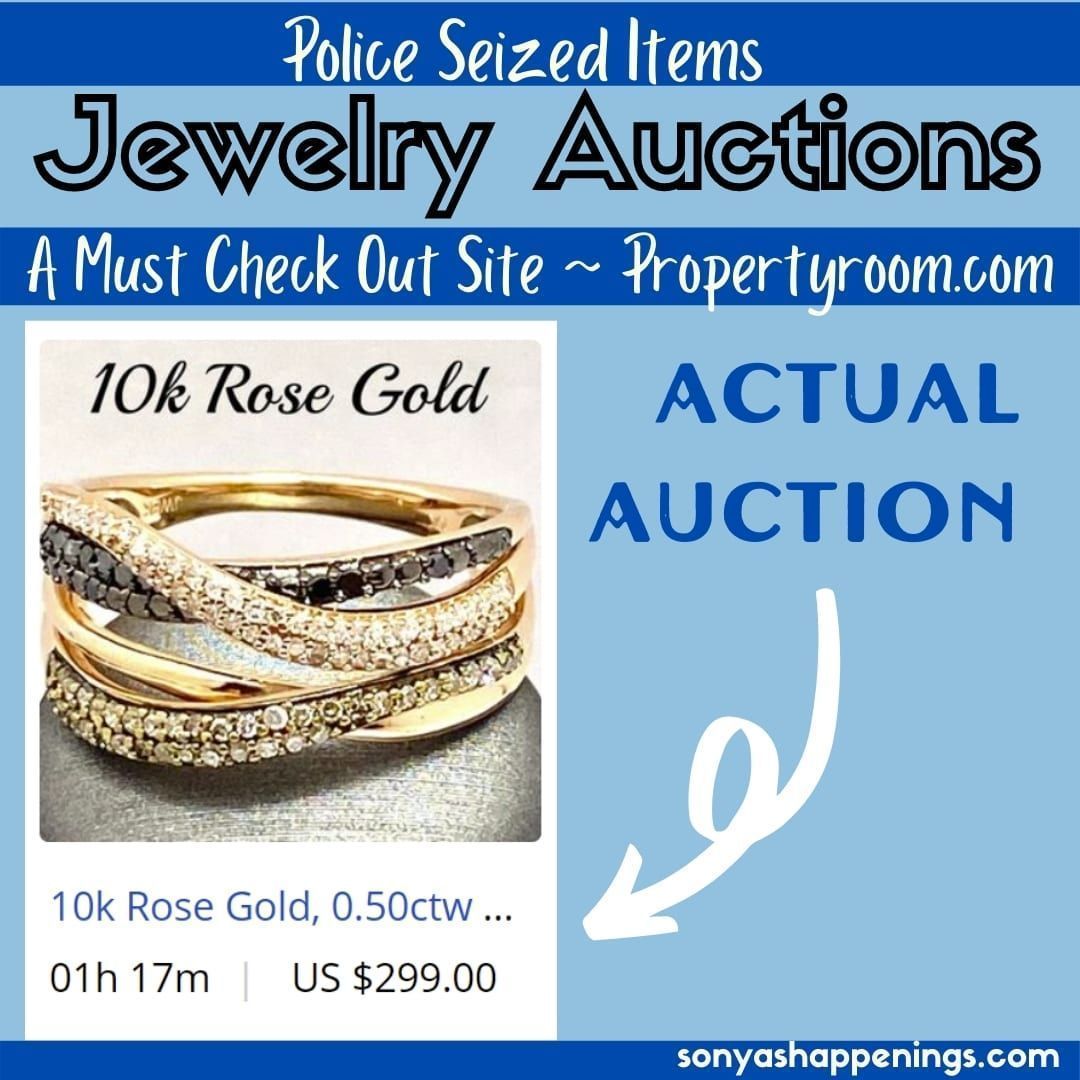 You'll find great deals on all types of jewelry at Propertyroom(dot)com.  This is a must check-out site! #goodeals #saveonjewelry #jewelryauctions #policeauctions sonyashappenings.com/jewelry-auctio…