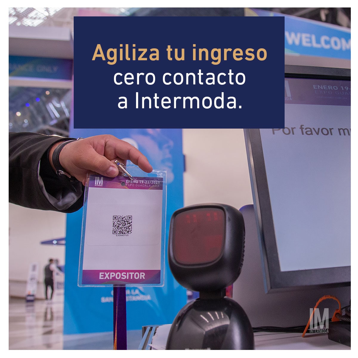 Intermoda's tweet image. Como parte de nuestro #protocolodeseguridadsanitaria te invitamos a acudir a #Intermoda75 con tu #gafete impreso. De esta forma solo deberás escanear e ingresar sin contacto alguno. 
¡Hagamos negocio seguros! 
Obtén tu gafete dando clic aquí: bit.ly/3jXoZ5w