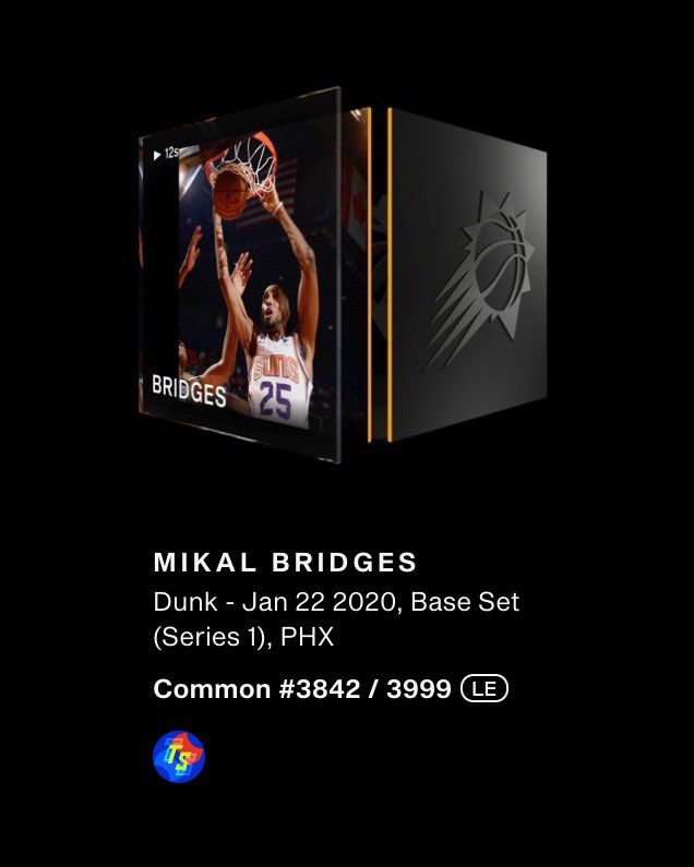 MikalBridgesFC's tweet image. GIVEAWAY: If Mikal Bridges makes 4+ three-pointers tonight, I will be giving away this Top Shot Debut moment of his to one person who retweets this.

Must also be following. Go Mikal! #RallyTheValley #MVPBridges