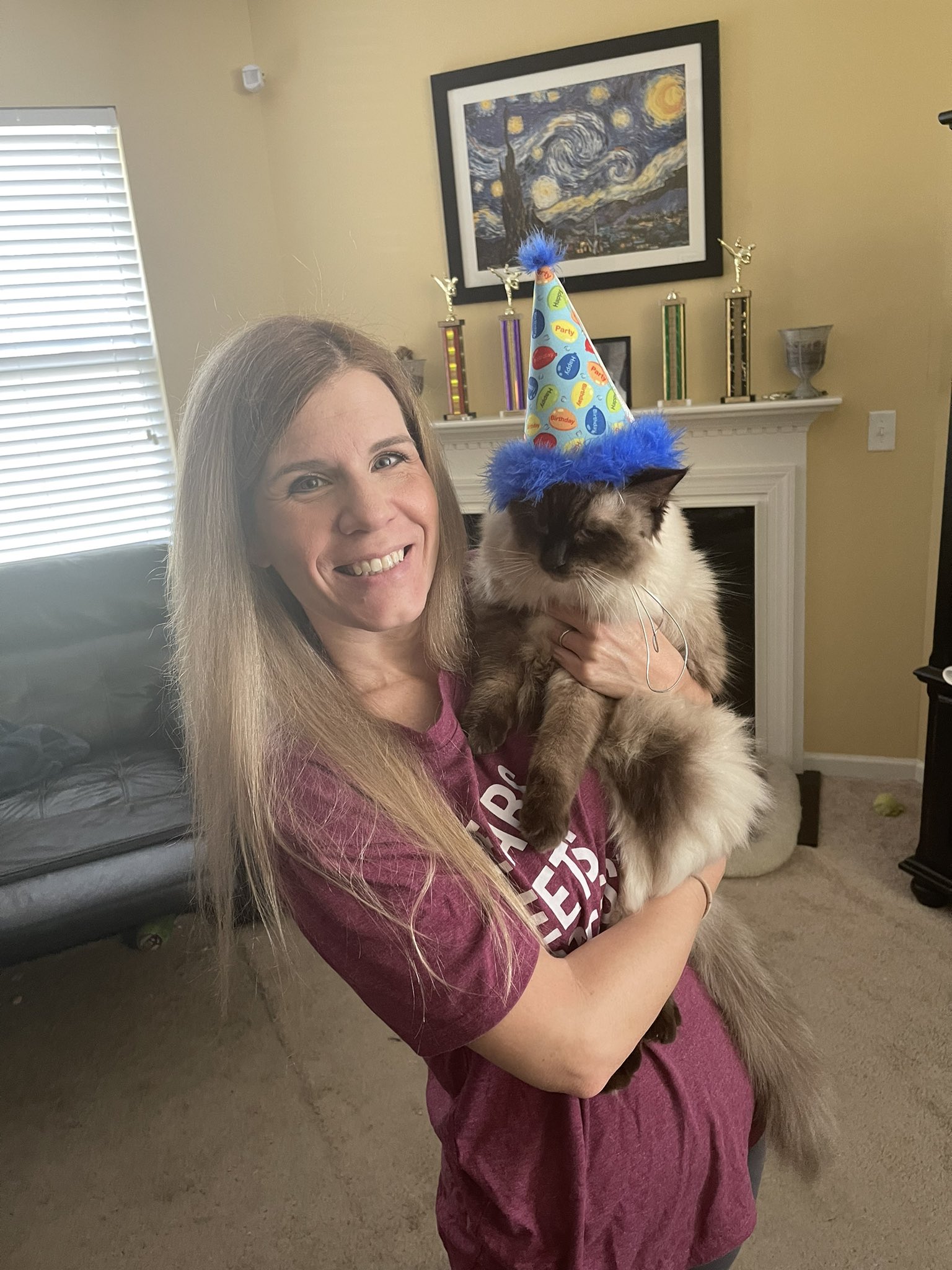 Happy 1st Birthday birthday to my ragdoll Jason Statham! Woo!   