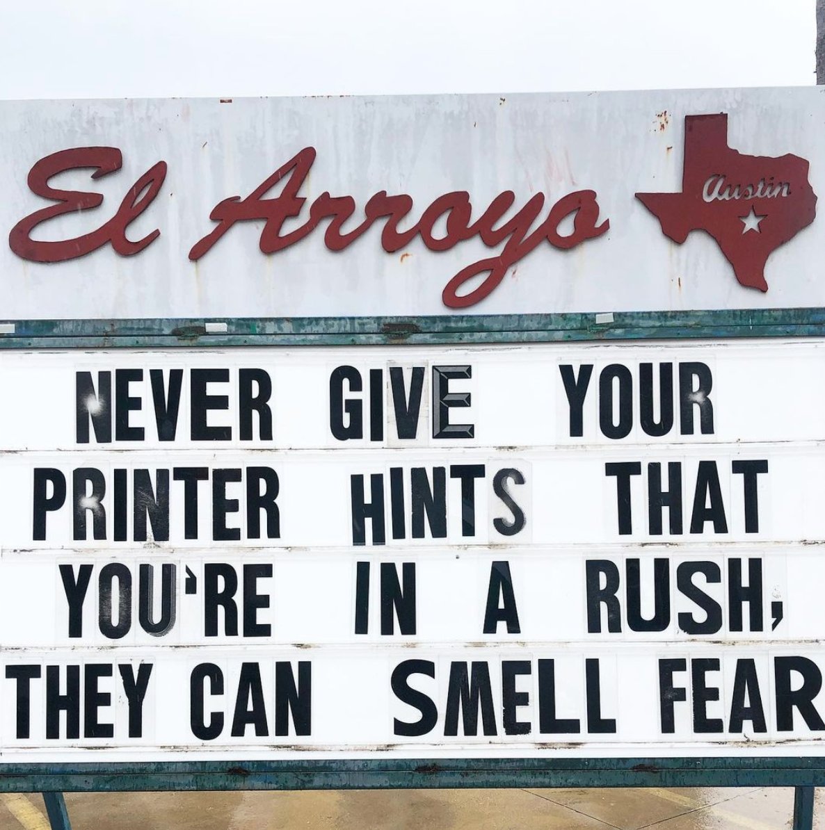 QuickClaimers's tweet photo. Just some Sunday thoughts before the week starts... 😂

#ElArroyoSign #PrinterMemes #PrinterIssues #MondayWoes #WorkIssues https://t.co/Jw38mbEcyq