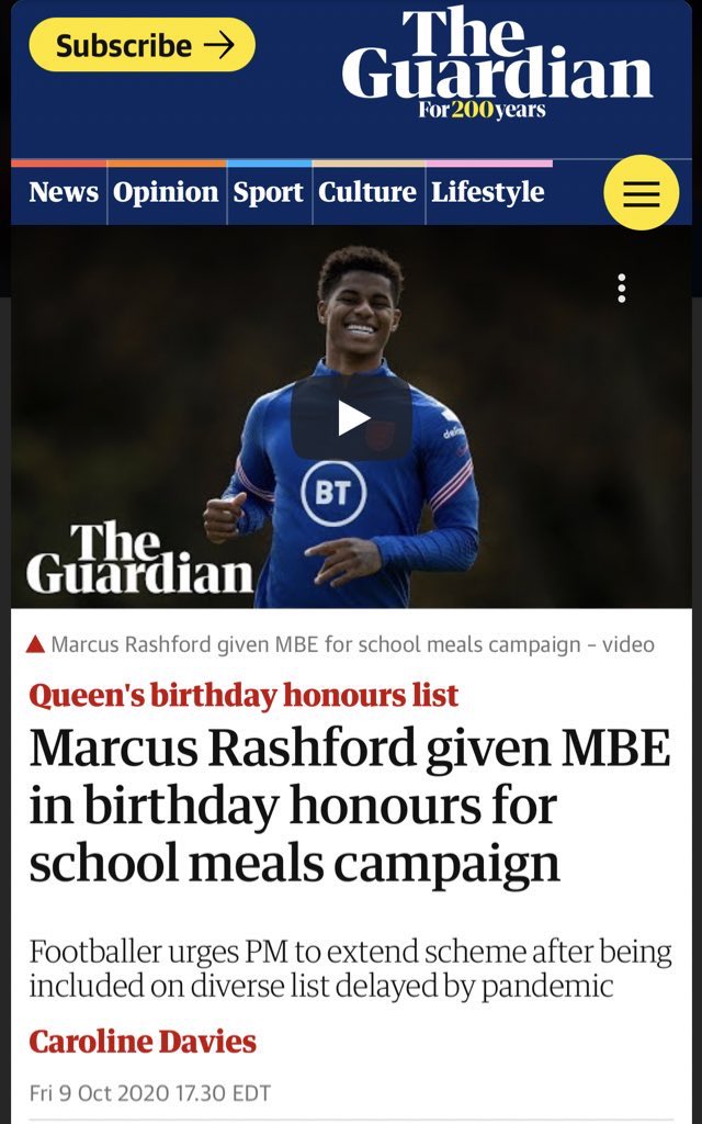 obaneliastreet's tweet photo. if you are sending sickening abuse to marcus rashford, remember that it’s because of him that hundreds of thousands of children could EAT during the school holidays last year when the government was happy to let them starve

unlike you, he’s an amazing human being
#MarcusRashford https://t.co/yZWRnuJ7cB