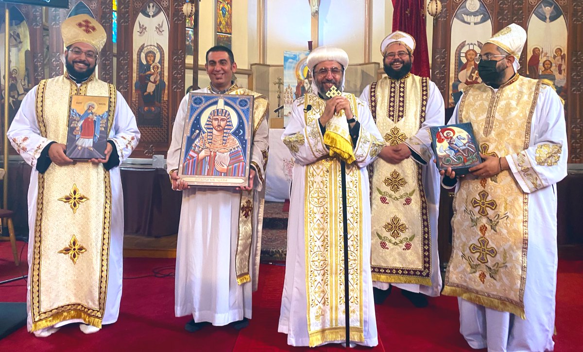 A blessing to celebrate Divine Liturgy with the wonderful <a href="/StMaryStGeorge1/">St Mary and St George Coptic Church East London</a> community this morning, with baptisms before and a joyous celebration of the first anniversary of the Ordination of Fr Antony and Fr Michael. It was an additional joy to be with joined by Fr John Boutros.