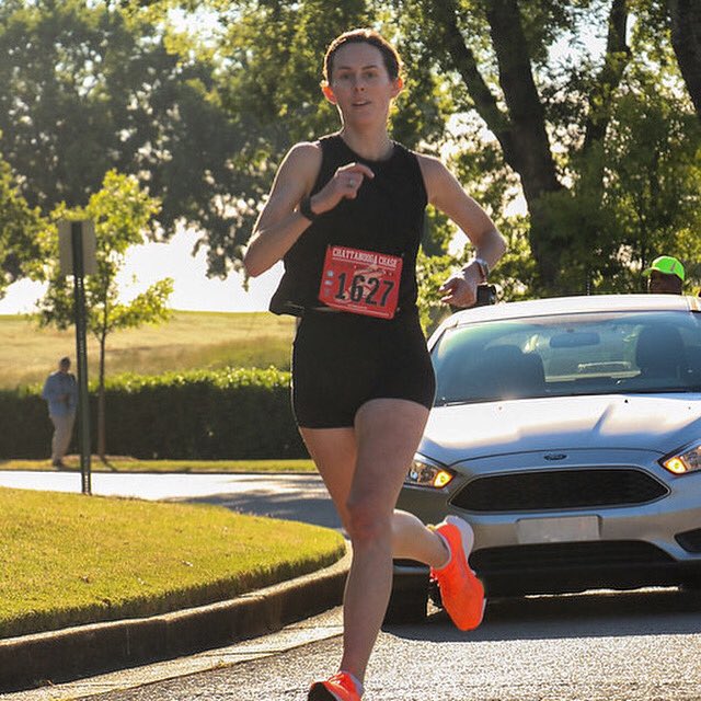 Up next is Hannah Wilson! Her favorite place to run is the guild trail which goes up Lookout Mountain in TN (where she grew up). A piece of running gear she can’t go without is her AirPods! #bth5k