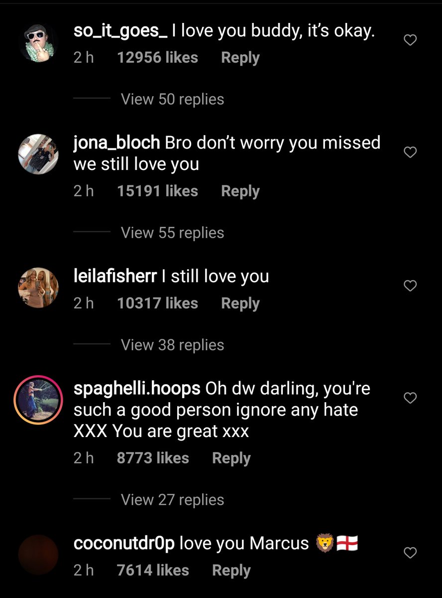 misszing's tweet photo. People are now flooding Saka, Sancho and Rashford's IG pages with positivity to drown out all the racist comments ❤️ https://t.co/soBcsfCSIy