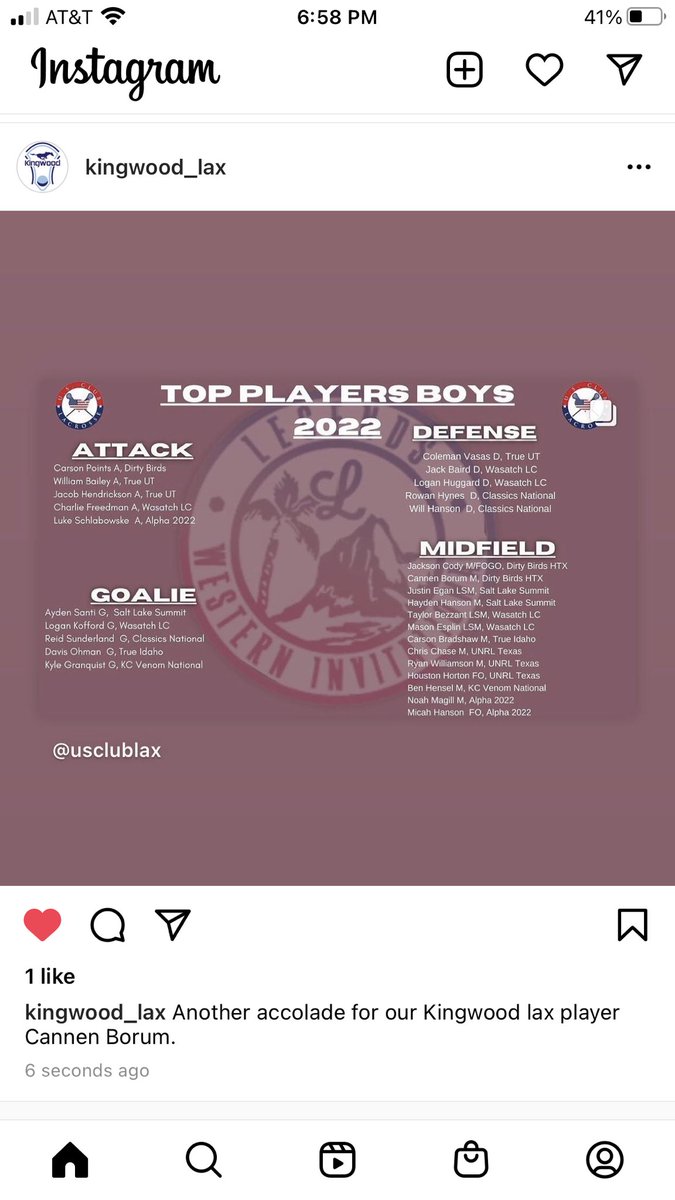 Kingwood lax midfielder Cannen Borum has had an amazing summer of recognition! Hard work paying off! <a href="/Kingwood_Lax/">Kingwood Lacrosse</a> <a href="/HumbleISD_KHS/">Kingwood High School</a> <a href="/borum_cannen/">Cannen Borum</a>